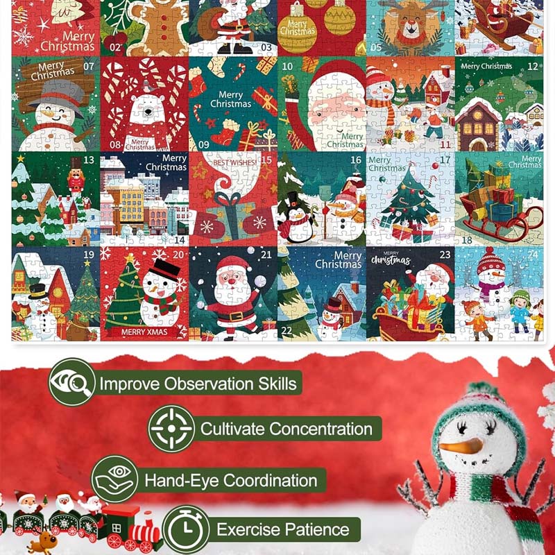 Julekalender Puslespill Blindboks