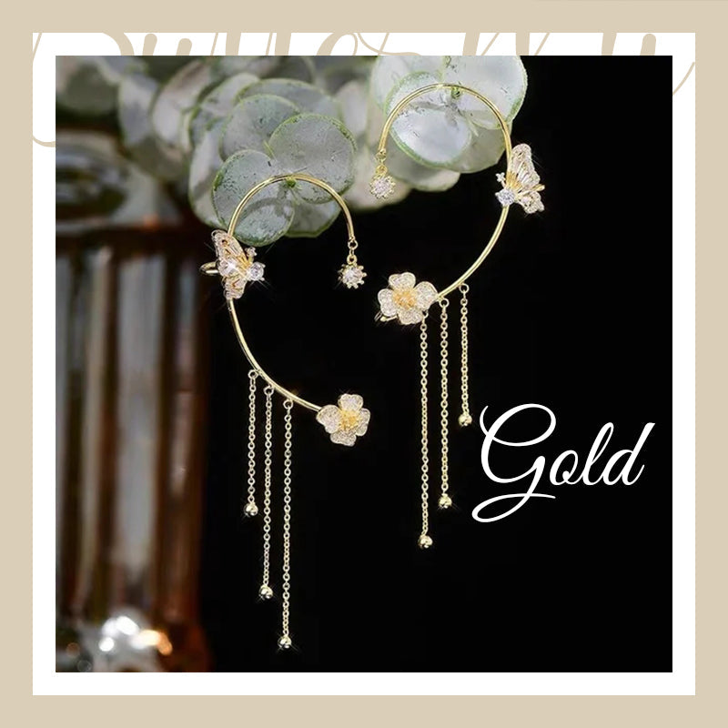 ✨Øredobber med sommerfugl og dusk av zirkoner🦋