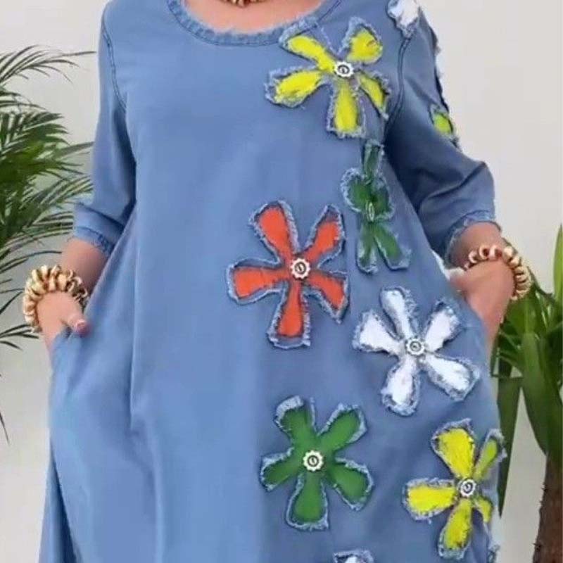 ✨2025 Ny ankomst🌸Casual skjørt med rund hal