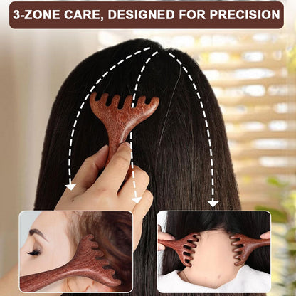 🎁Mors dag-tilbud Kjøp 1 få 1 gratis🦌 Dobbeltfunksjonell Rhino massasjekam 🛀✨