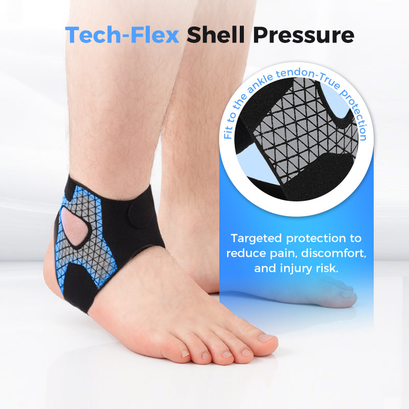 Justerbar ankelstøtte med elastikk