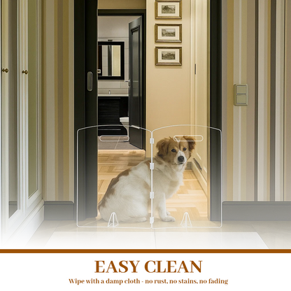 🛡️ Klar akrylgrind for kjæledyr