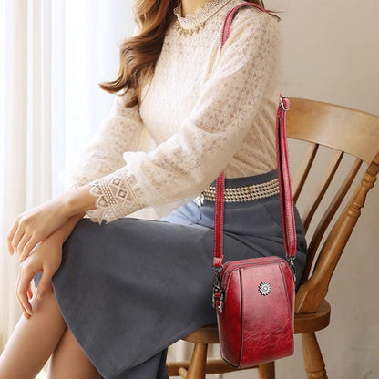 Retro, all-match vertikal mobiltelefonveske