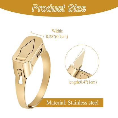 💍Selvforsvarsringkniv av metall