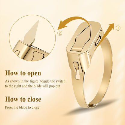 💍Selvforsvarsringkniv av metall