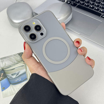 Kreativt frostet etui med kontrastsømmer