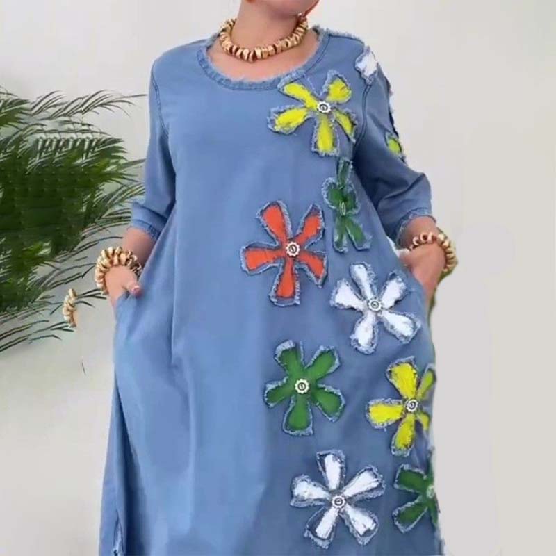 ✨2025 Ny ankomst🌸Casual skjørt med rund hal