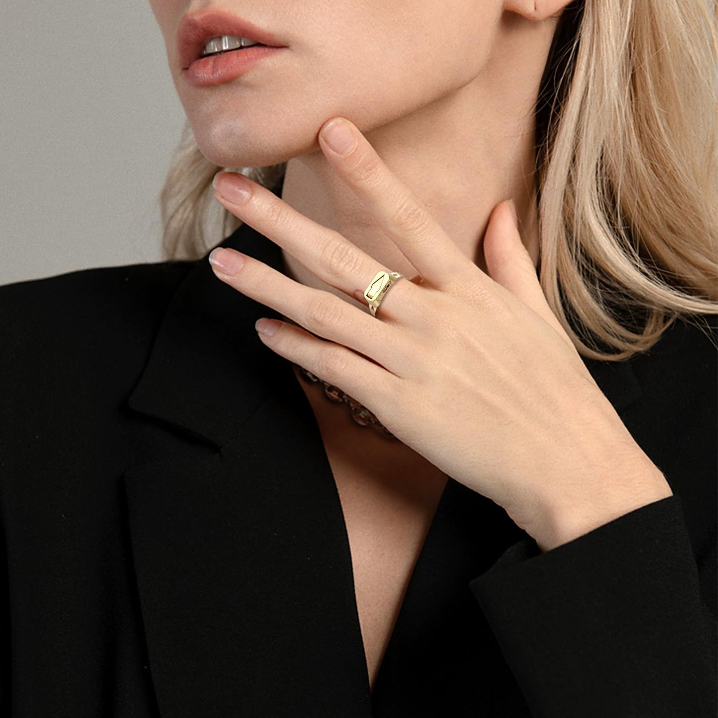 💍Selvforsvarsringkniv av metall