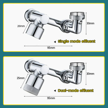 1080° roterende vannfilterkran med vidvinkel og tut