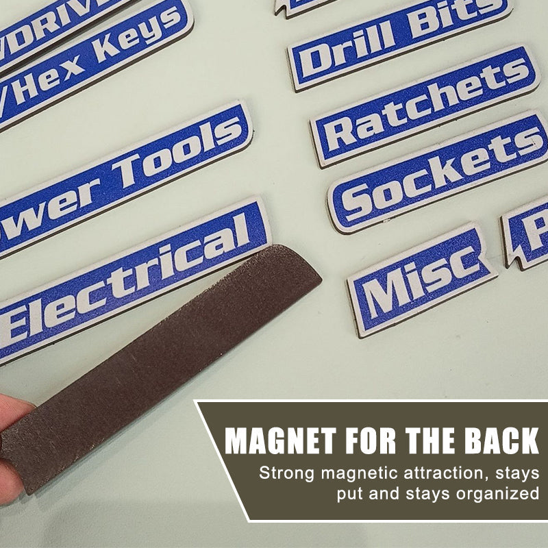 🔧✨ Magnetiske verktøykasseetikette🔧📚