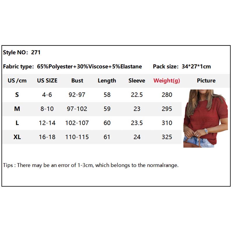 🌸Hul heklet kort ermet skjort