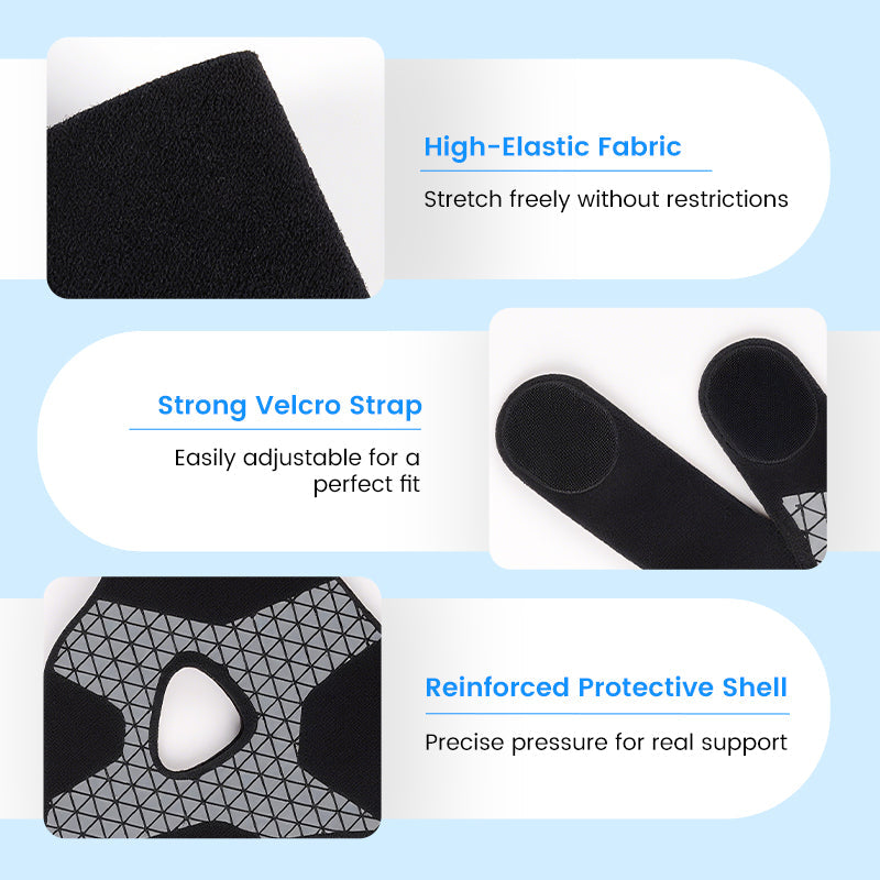 Justerbar ankelstøtte med elastikk