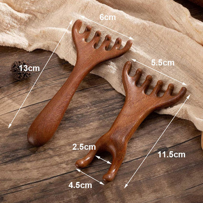 🎁Mors dag-tilbud Kjøp 1 få 1 gratis🦌 Dobbeltfunksjonell Rhino massasjekam 🛀✨