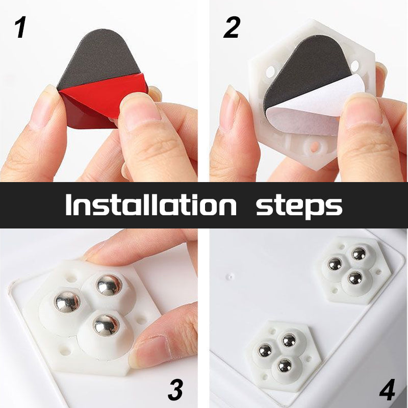 Universell, ikke-borende kulerulle