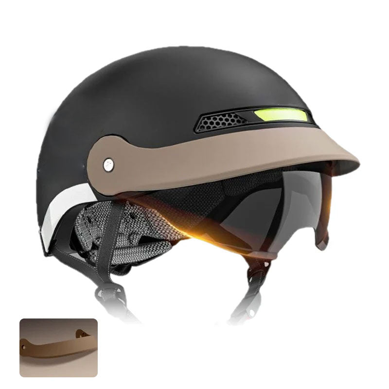 🛡️Pustende, lett og kollisjonssikker motorsykkelhjelm