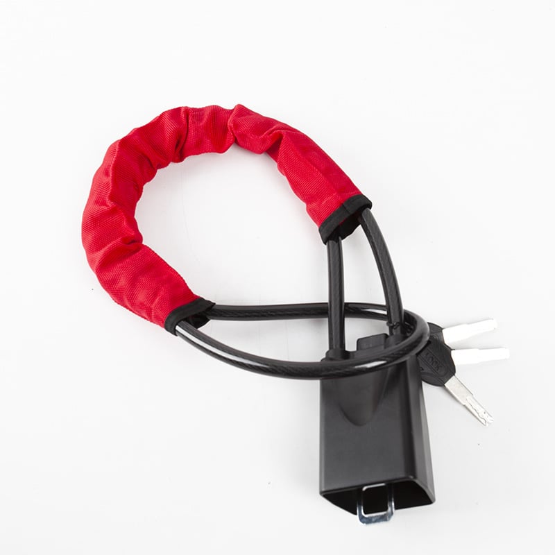 Universell rattlås med setebelteklemme (inkluderer 2 nøkler)