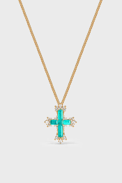 Paraiba kors-smykkesett