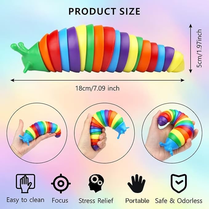 🐱3D snegl-leketøy for dine pelskledde venner