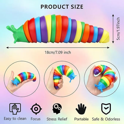 🐱3D snegl-leketøy for dine pelskledde venner