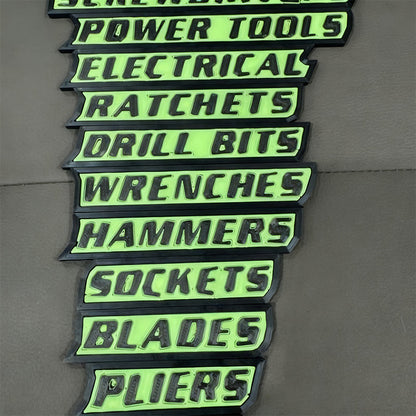 🔧✨ Magnetiske verktøykasseetikette🔧📚