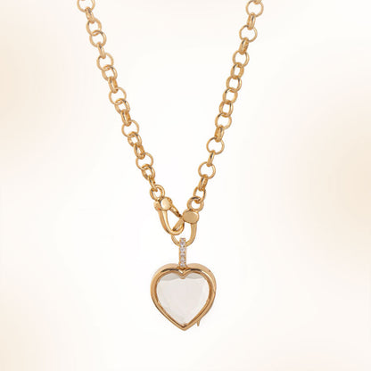 Personlig anheng med fotoboks i glass