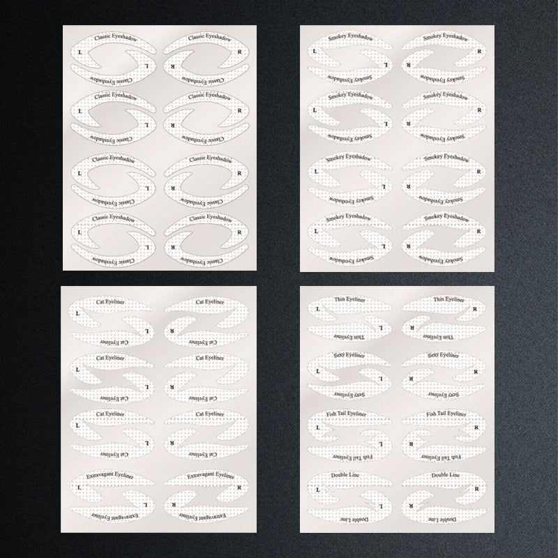 Malklistremerker for øyenskygge/eyeliner-sminke