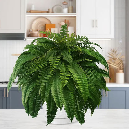 UV-bestandig, naturtro kunstig Boston Fern