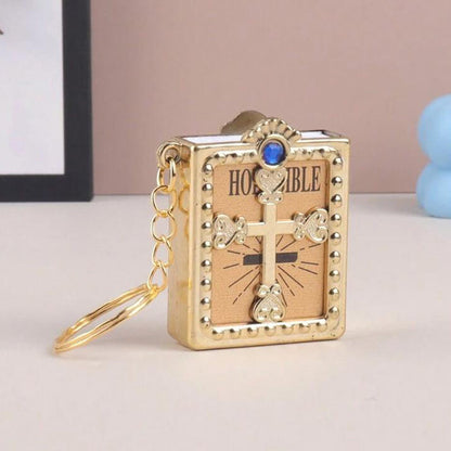 ✨Vintage Bibelkors-anhengsnøkkelring✨