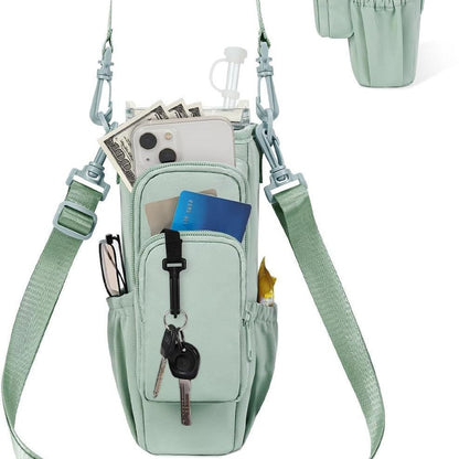 Justerbar skulderveske med termokoppholder for 40 oz