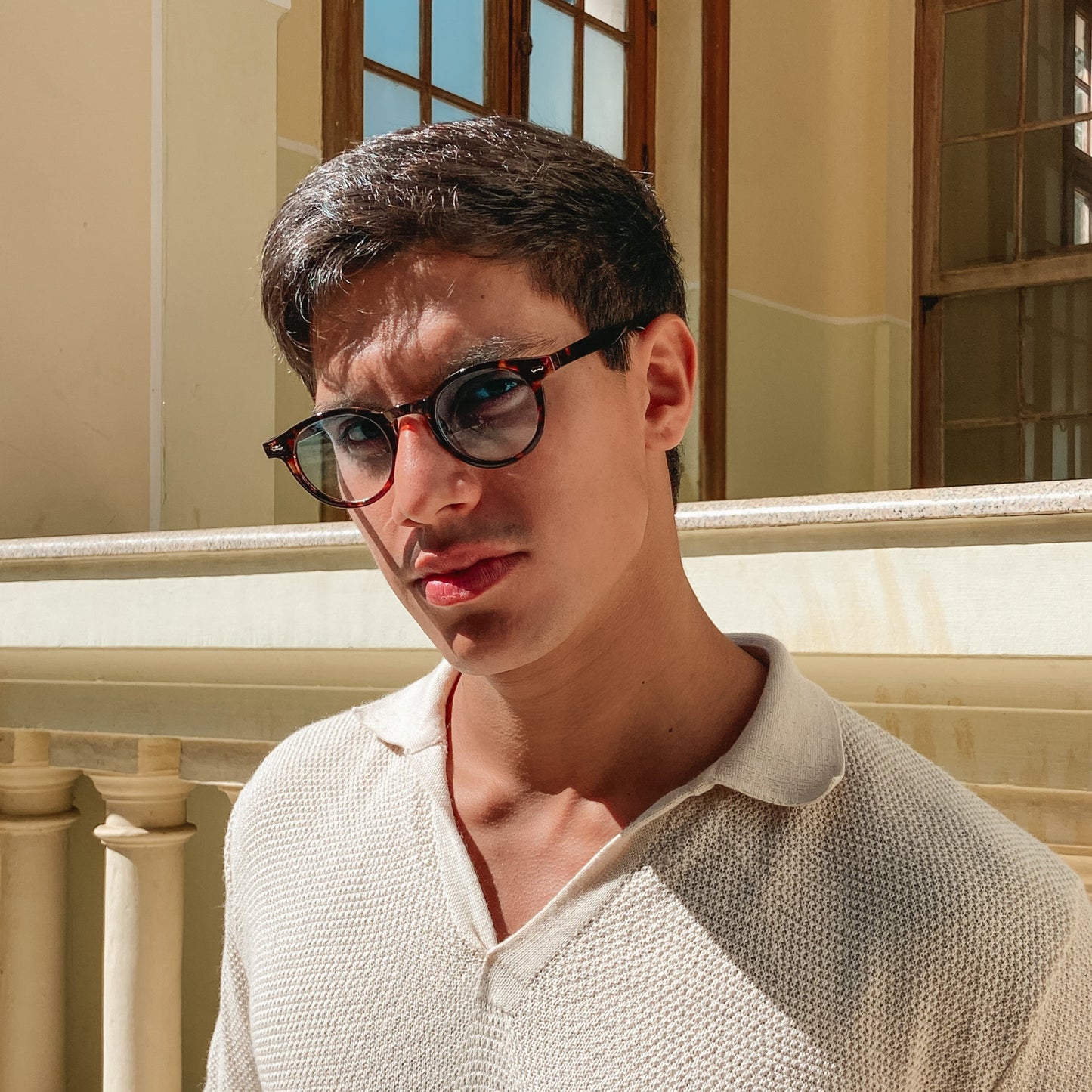 ✨Retro runde briller med nagler✨