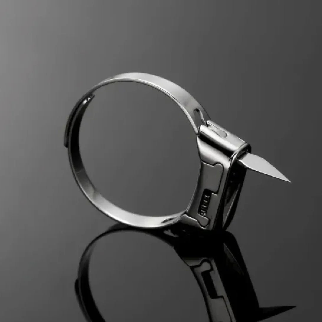 💍Selvforsvarsringkniv av metall