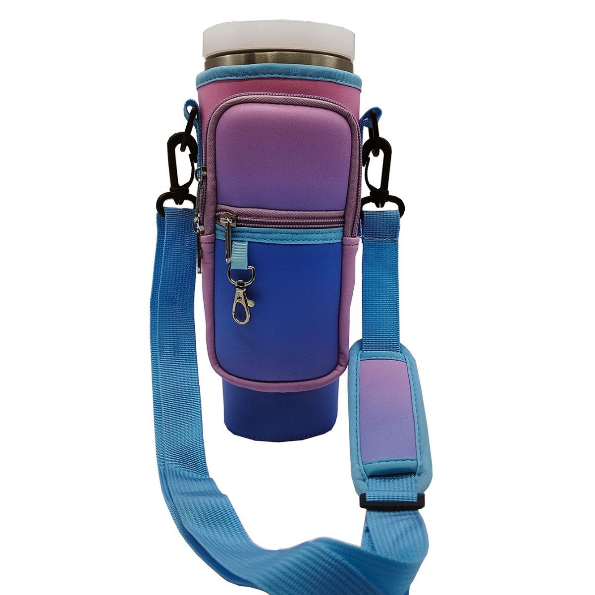 Justerbar skulderveske med termokoppholder for 40 oz