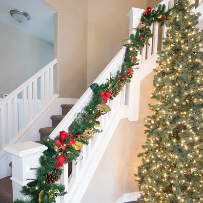 Sikre og stilige girlandebånd til julerekkverk