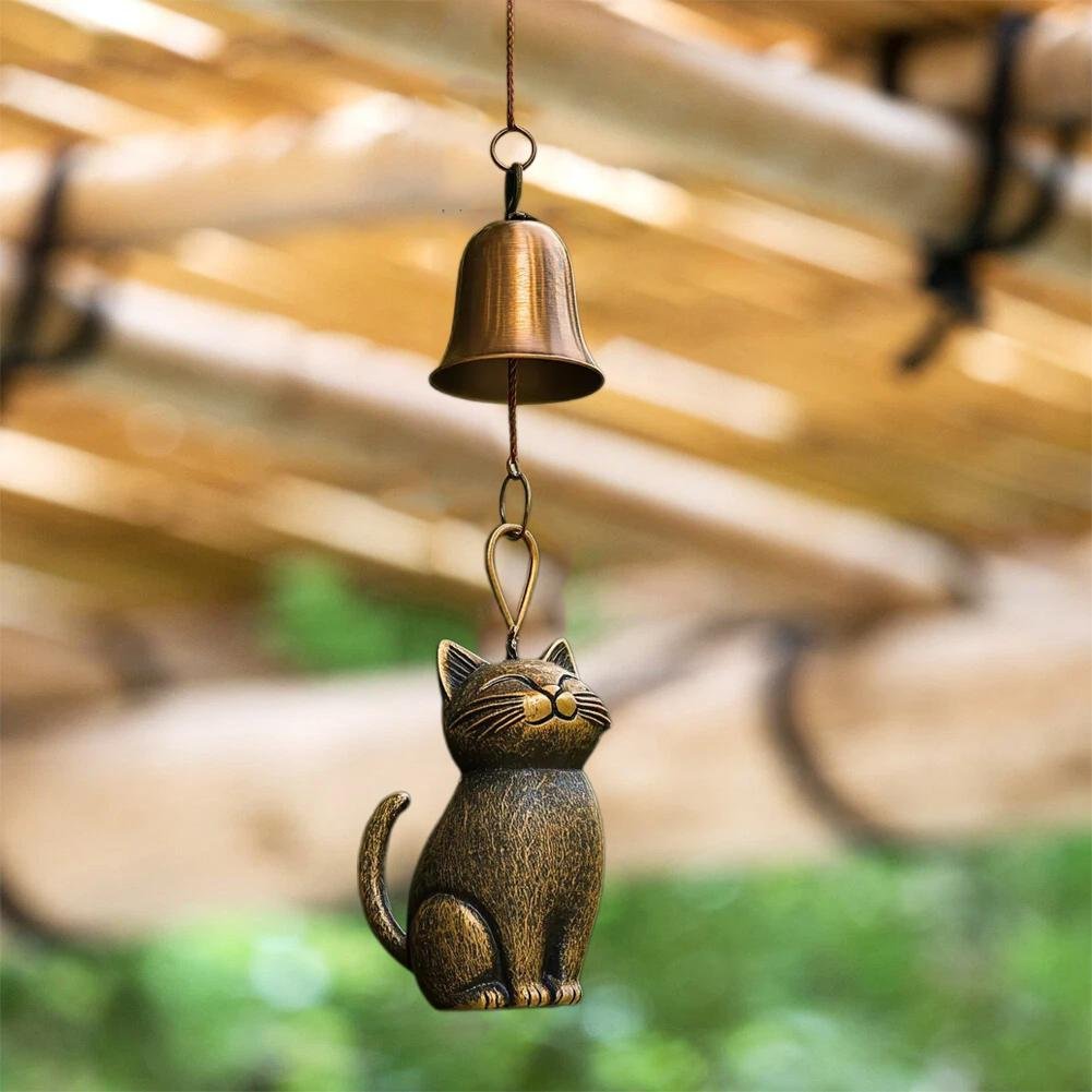 ⏳Aktuelt tilbud: 60 % rabatt🐱Håndlaget retro klokke med kattevugg