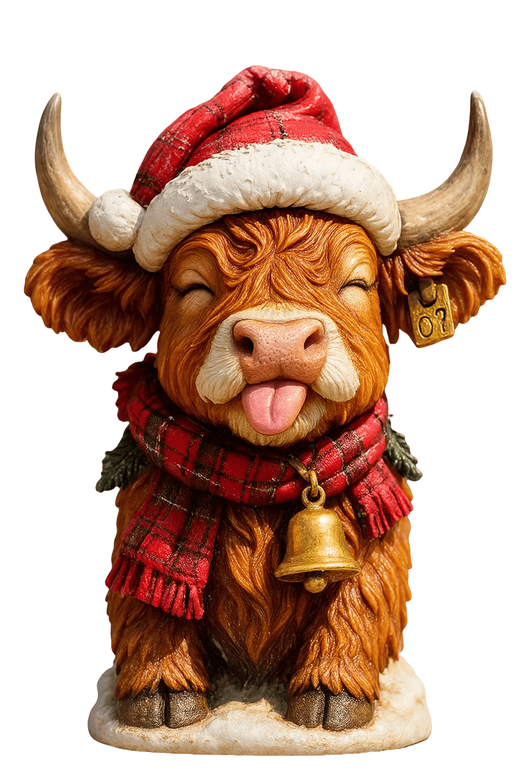 🐮Highland Ku Adventskalender 2025🎄 - 3D håndlaget Highland Ku Dukke (24 stk)