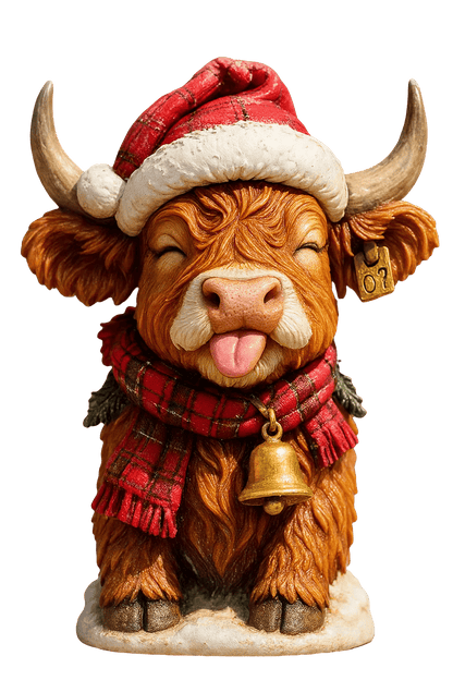 🐮Highland Ku Adventskalender 2025🎄 - 3D håndlaget Highland Ku Dukke (24 stk)