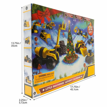 🎄24 dagers nedtellingskalender med lastebiler på vei mot jul