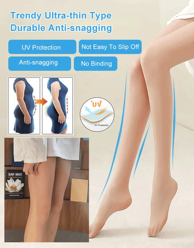 🍀Perlemorskimrende silkestrømper Sexy nylonstrømpebukser (kjøp 1 få 1 gratis)