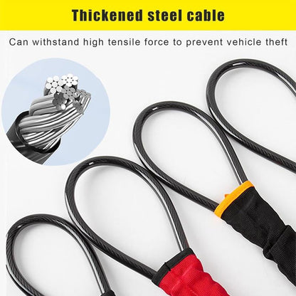 Universell rattlås med setebelteklemme (inkluderer 2 nøkler)