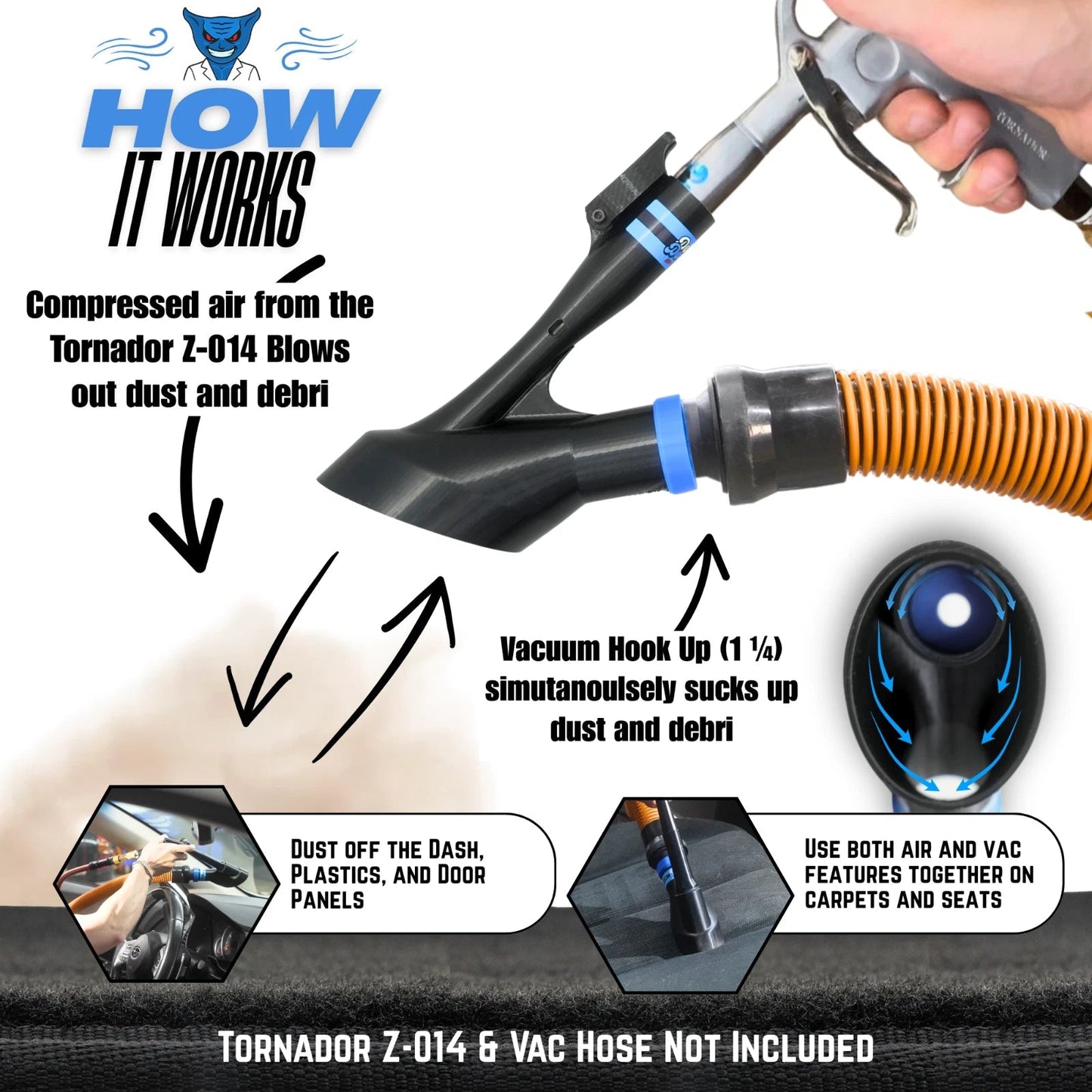 Air+Vac Tilbehør for bilpleie