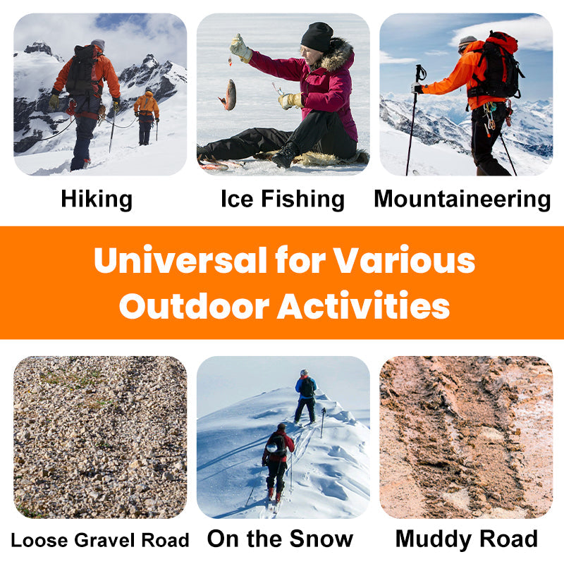 🔥VARMT SALG🔥Sklisikre stegjern for utendørssko og støvler