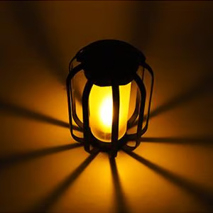 🔥Oppgradert flimrende flammende solcellelykt utendørs vanntett lys